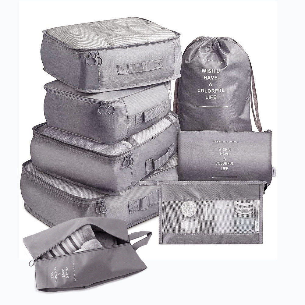 8-piece Set Luggage Divider Packing Cube Bags