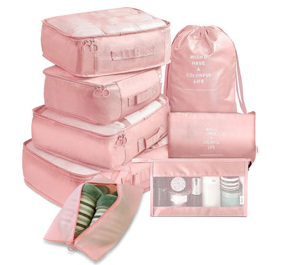 8-piece Set Luggage Divider Packing Cube Bags