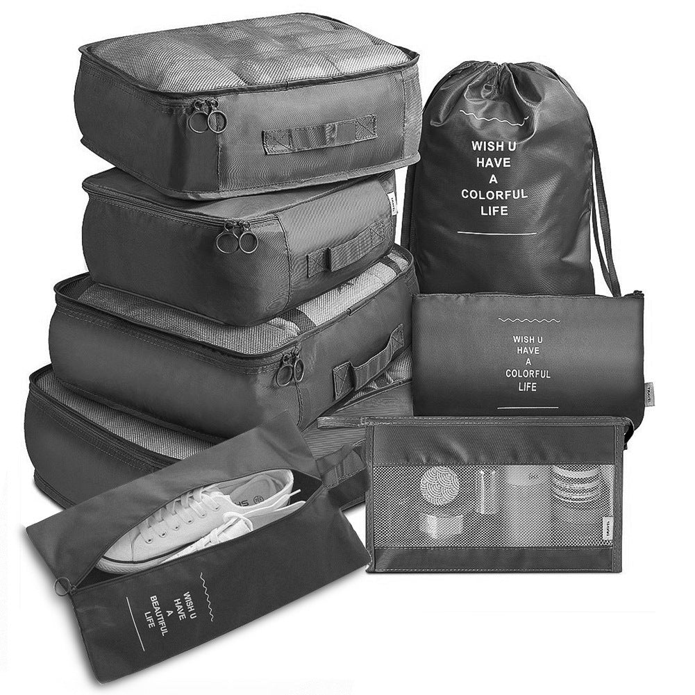 8-piece Set Luggage Divider Packing Cube Bags