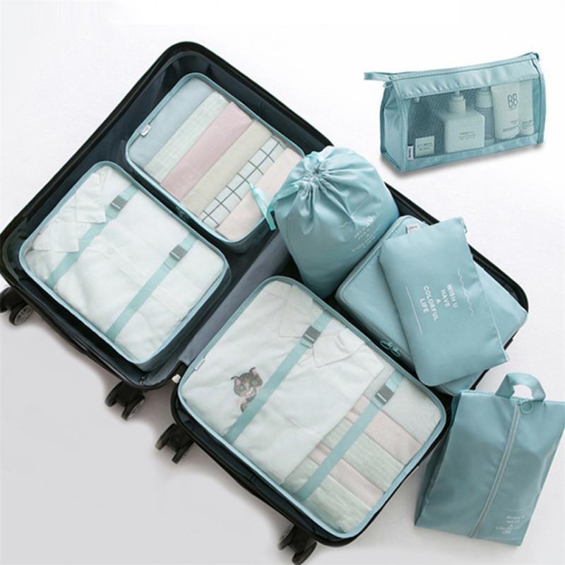 8-piece Set Luggage Divider Packing Cube Bags