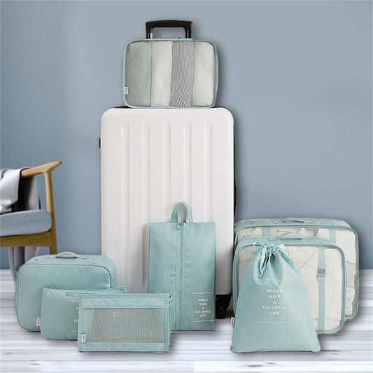 8-piece Set Luggage Divider Packing Cube Bags