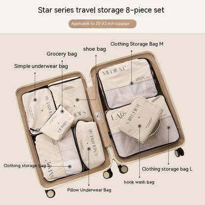 Labeled Travel Storage Organizers